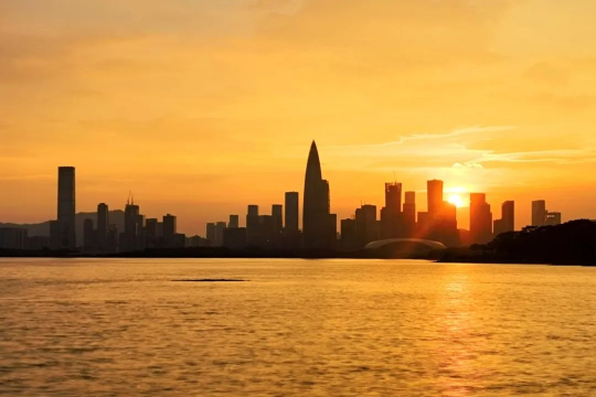 余晖下的深圳湾。图源：深圳市规划和自然资源局南山管理局.jpeg
