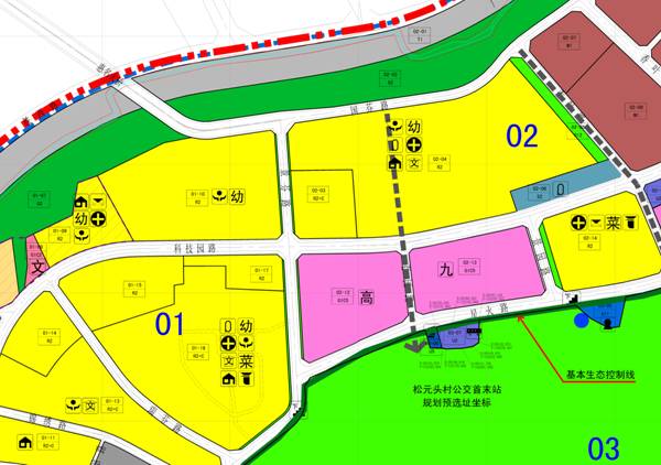 关于深圳市龙岗区布吉街道松元头公交首末站规划选址在基本生态控制线