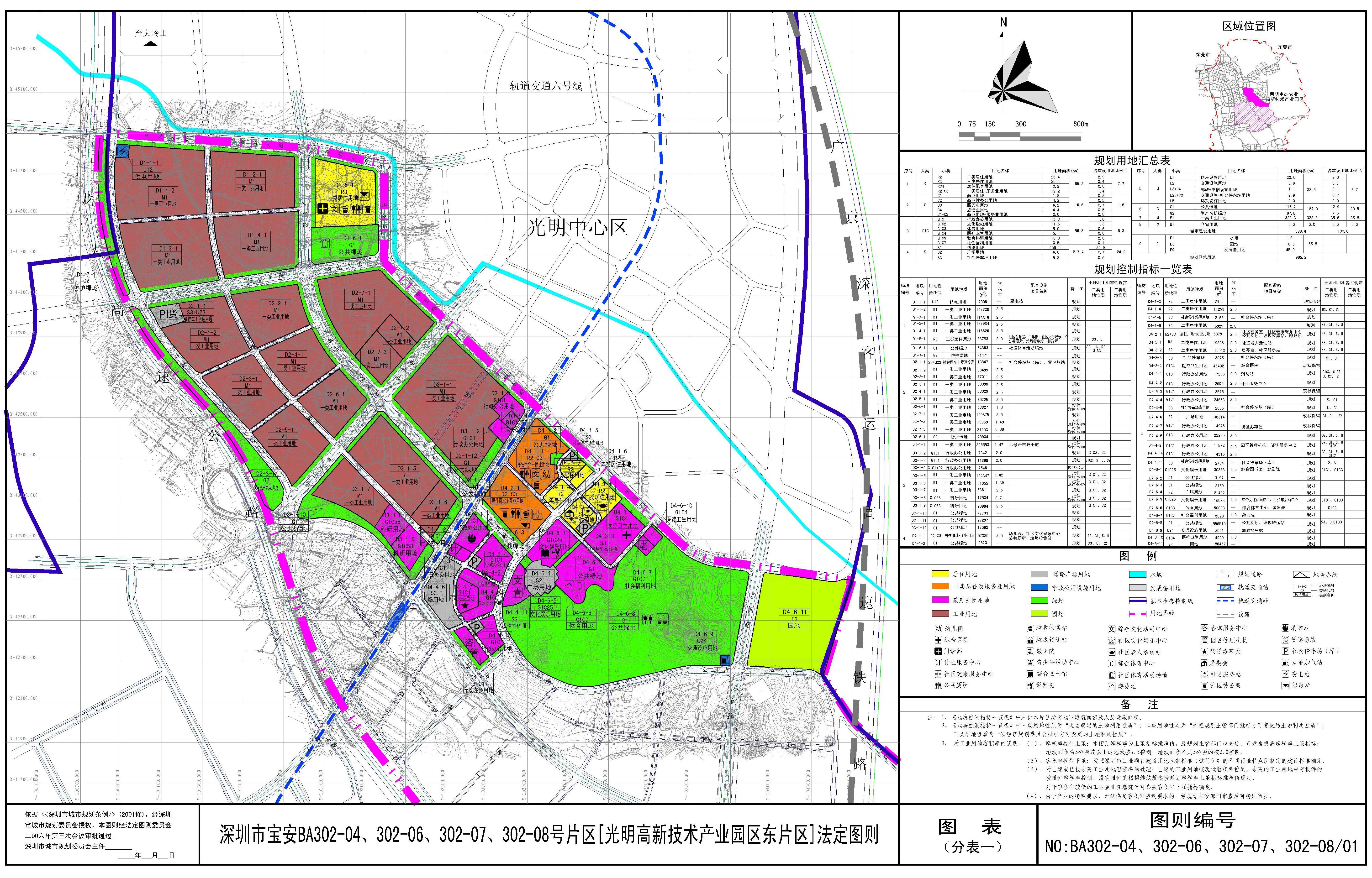 深圳市寶安ba302-04&06&07&08號片區[光明高新技術產業園區東片區]